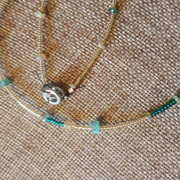 Emerald ,opal natural choker - Picture 8 of 9